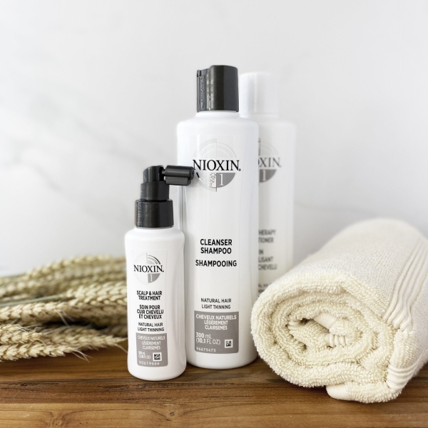 Nioxin Набор Система 1 для натуральных волос с тенденцией к истончению: Шампунь + Кондиционер + Маска для кожи головы, 150 мл + 150 мл + 50 мл